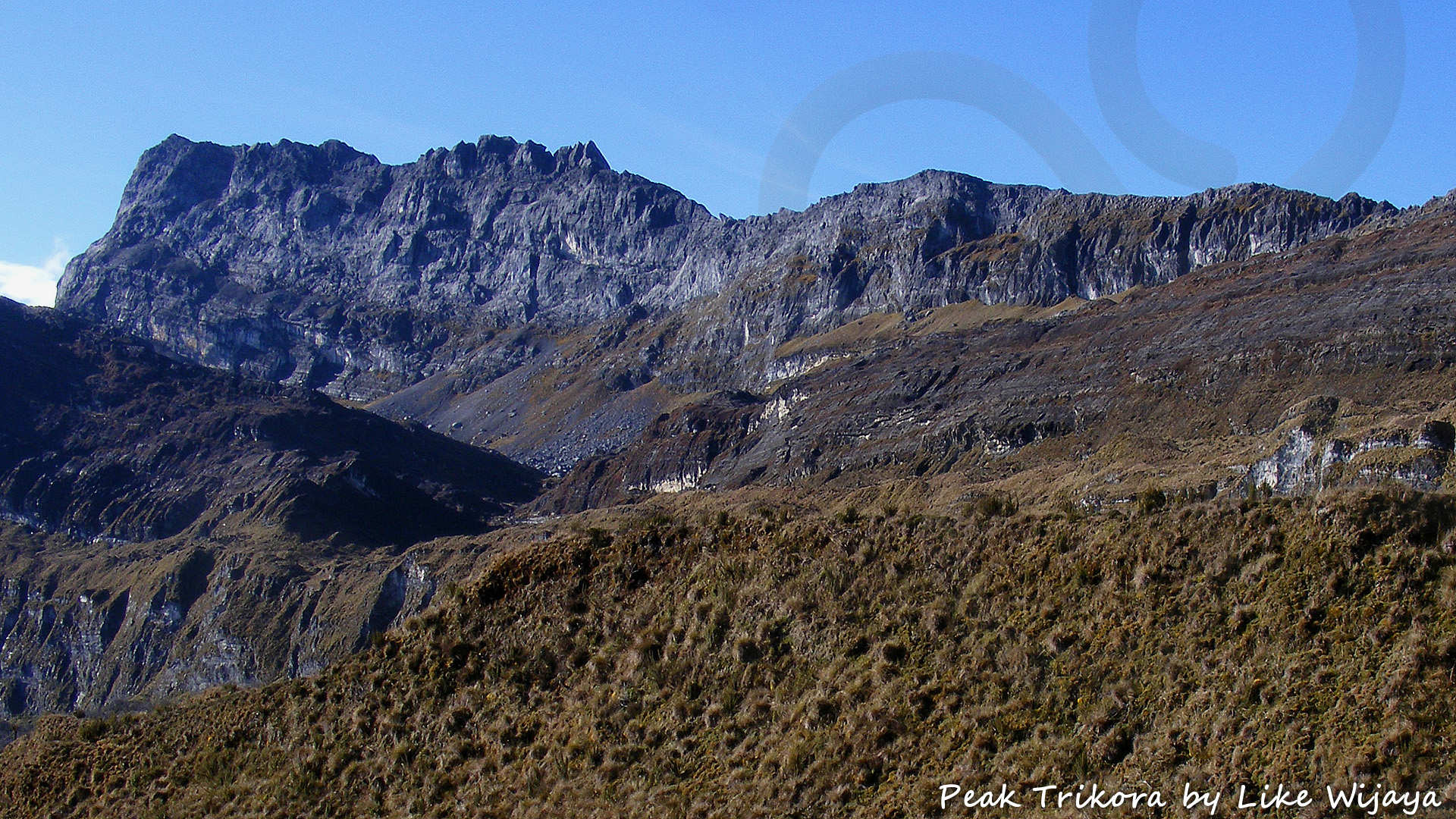 A view on Peak Trikora, formerly known as Wilhelmina, at 4,750 m New Guinea's third highest peak. Copyright © Like Wijaya